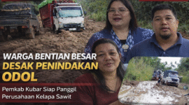 Perwakilan warga Kecamatan Bentian Besar saat menyampaikan aspirasi terkait penindakan angkutan ODOL kepada Pemkab Kutai Barat di Sendawar, Rabu (18/2/2026).