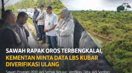 Sebagian area sawah program cetak 2010 di Rapak Oros kini tidak produktif dan tengah diminta untuk dilakukan pendataan ulang oleh Kementerian Pertanian. (Fzn/TP)
