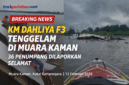 Keterangan Foto:
Penumpang berupaya menyelamatkan diri saat KM Dahliya F3 mulai tenggelam di perairan Muara Kaman, Kamis (12/2/2026). Awak kapal bersama warga sekitar turut membantu proses evakuasi penumpang sebelum badan kapal sepenuhnya karam.
