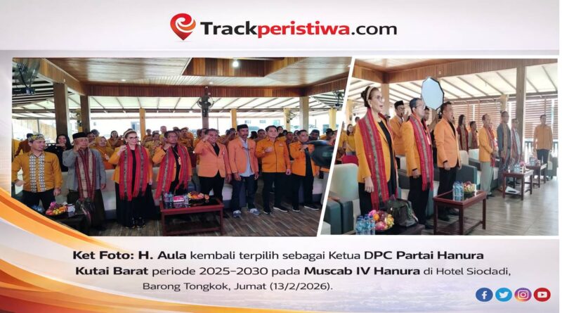 Ket Foto: Suasana Muscab IV Hanura Kutai Barat di Hotel Sidodadi, Barong Tongkok, yang menetapkan H. Aula sebagai Ketua DPC periode 2025–2030, Jumat (13/2/2026).