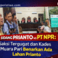 Ket Foto: Suasana sidang lanjutan gugatan Prianto Bin Samsuri terhadap PT Nusa Persada Resources (NPR) di Pengadilan Negeri Muara Teweh, Kabupaten Barito Utara, Kalimantan Tengah, Rabu (12/3/2026), dengan agenda pemeriksaan saksi tambahan dari para pihak. Fzn/TP)
