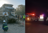 Keterangan Foto (Revisi):
Kondisi dua unit dump truck roda 12 yang terlibat kecelakaan fatal di jalur hauling Kilometer 35 area operasional PT Manoor Bulant Lestari (MBL), Kutai Barat, Sabtu (28/3/2026). Dua korban dievakuasi menggunakan dua unit ambulans menuju Klinik Lambing, Kecamatan Muara Lawa. Insiden ini menewaskan dua pekerja dan memicu sorotan publik terhadap penerapan keselamatan kerja di lingkungan tambang. (Foto: Dokumen/Trackperistiwa.com)