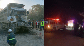 Keterangan Foto (Revisi):
Kondisi dua unit dump truck roda 12 yang terlibat kecelakaan fatal di jalur hauling Kilometer 35 area operasional PT Manoor Bulant Lestari (MBL), Kutai Barat, Sabtu (28/3/2026). Dua korban dievakuasi menggunakan dua unit ambulans menuju Klinik Lambing, Kecamatan Muara Lawa. Insiden ini menewaskan dua pekerja dan memicu sorotan publik terhadap penerapan keselamatan kerja di lingkungan tambang. (Foto: Dokumen/Trackperistiwa.com)