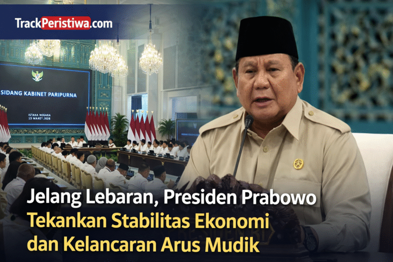 Presiden Prabowo Subianto memimpin Sidang Kabinet Paripurna di Istana Negara, Jumat (13/3/2026), dengan menekankan pentingnya menjaga stabilitas ekonomi serta kesiapan pemerintah dalam menghadapi arus mudik Lebaran.