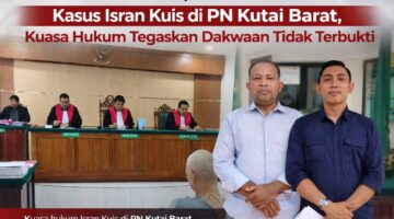 Keterangan Foto Tim kuasa hukum terdakwa Haji Isran Kuis saat menyampaikan duplik dalam sidang perkara dugaan penggelapan di Pengadilan Negeri Kutai Barat, Selasa (10/03/2026).
