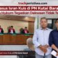 Keterangan Foto Tim kuasa hukum terdakwa Haji Isran Kuis saat menyampaikan duplik dalam sidang perkara dugaan penggelapan di Pengadilan Negeri Kutai Barat, Selasa (10/03/2026).