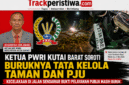 Keterangan Foto:
Ketua DPC PWRI Kabupaten Kutai Barat, Johansyah (Om Joang), menyoroti buruknya tata kelola taman kota dan lampu penerangan jalan umum (PJU) usai mengalami kecelakaan akibat dahan pohon tumbang di Jalan Sendawar Raya, Melak. Foto: Trackperistiwa.com