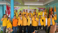 Keterangan Foto: H. Ahmad Syaiful atau yang akrab disapa H. Acong kembali terpilih sebagai Ketua DPD II Partai Golkar Kabupaten Kutai Barat (Kubar) dalam Musda VI Golkar Kubar yang digelar di Barong Tongkok, Minggu (23/08/2026). (Dok: Trackperistiwa.com/Melky)
